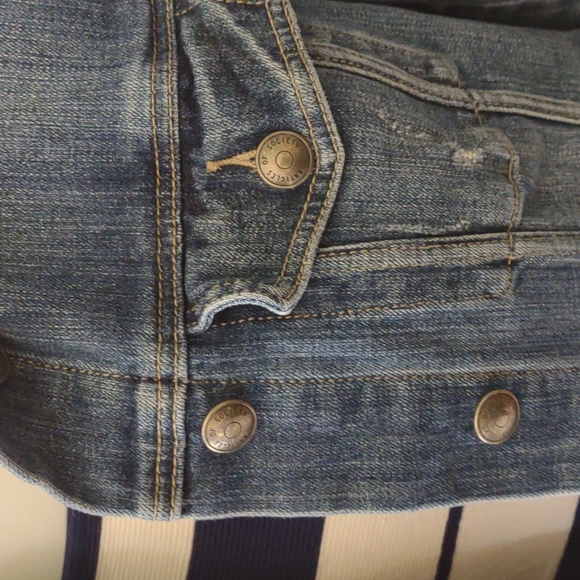 Articles of Society Womens Blue Long Sleeve medium Wash Jean Denim Jacket Size M - Picture 2 of 10